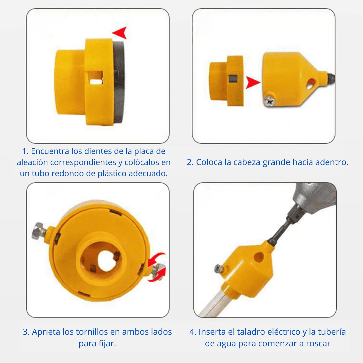 SET 10 TARRAJAS PARA TALADRO - COD:100470