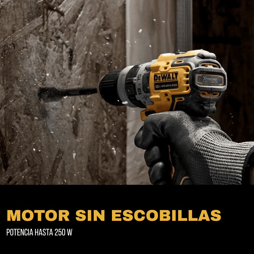 Kit de taladro/atornillador Multicabezal 5 en 1 DeWALT DCD703F1 - COD:100632