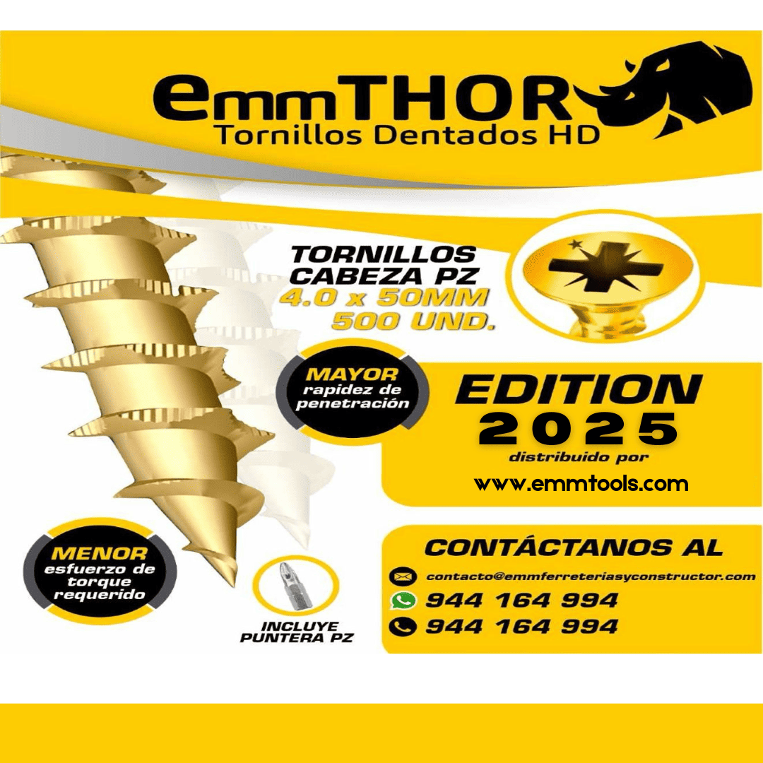 Tornillos Dentados HD 4X50MM - COD:100548
