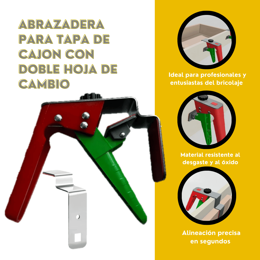 ABRAZADERA CON DOBLE HOJA DE CAMBIO - COD:100580