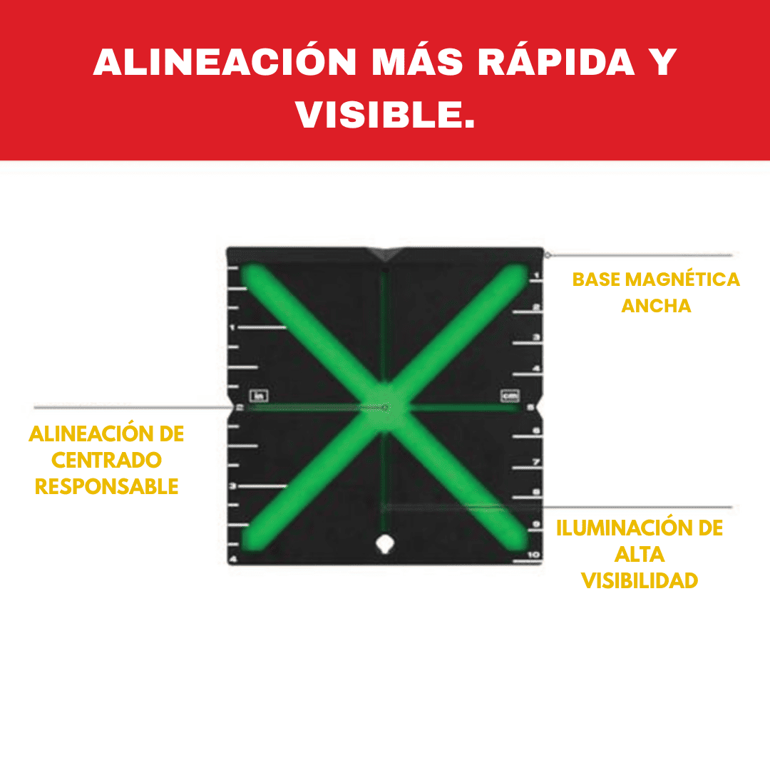Tarjeta Magnética de Objetivo Láser Milwaukee 48‑35‑1111 - COD:100535