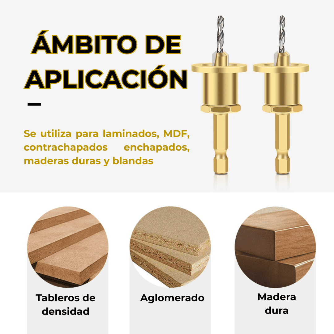 Broca Avellanadora con Tope Oro – COD:100612 - COD:100613