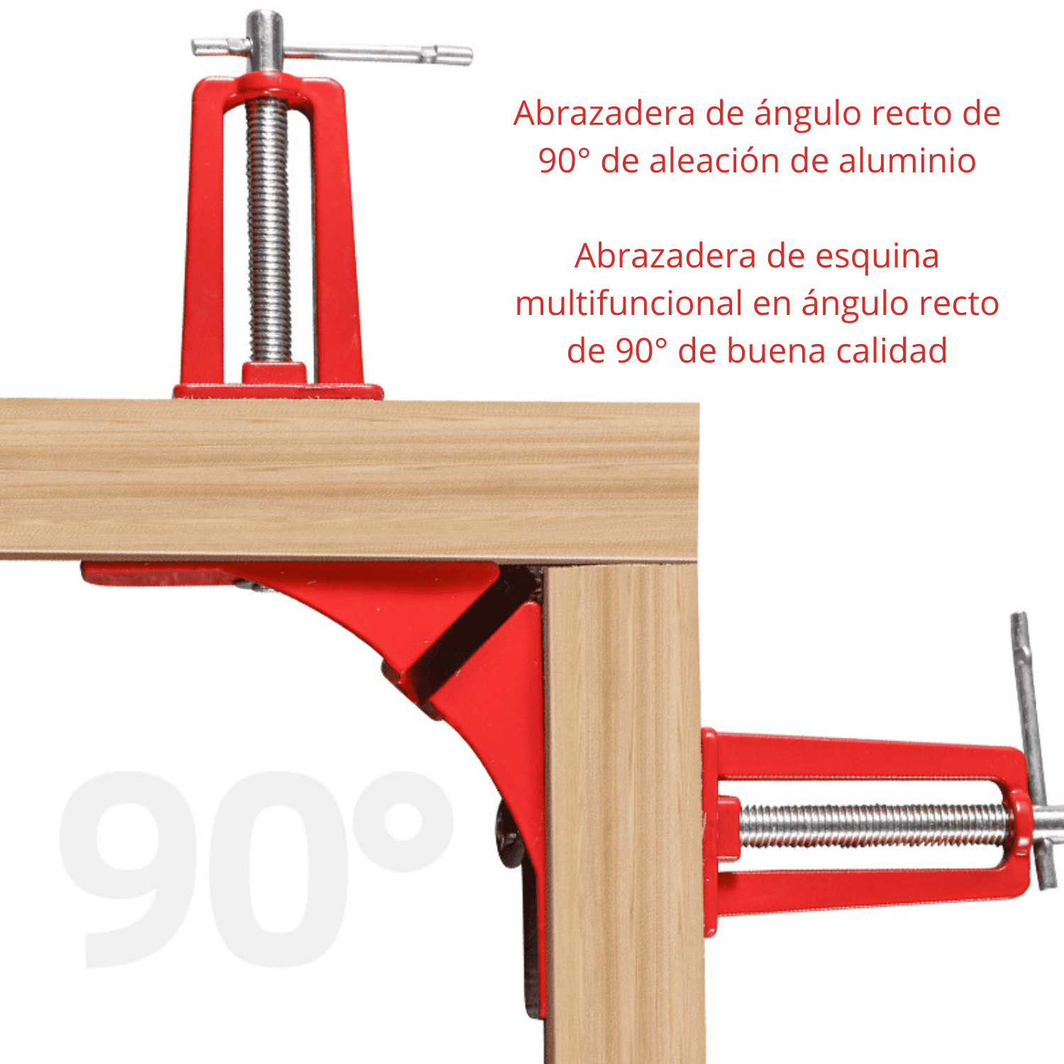 PRENSA ESQUINERA DE 90 GRADOS - ALUMINIO - COD:100415