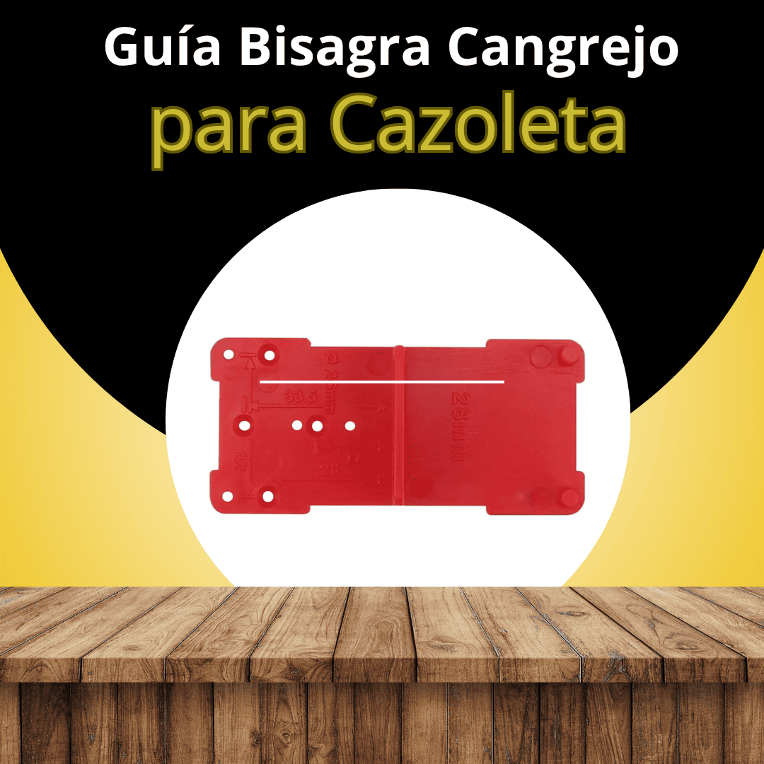 GUÍA BISAGRA CANGREJO 35MM, 26MM - COD:100291
