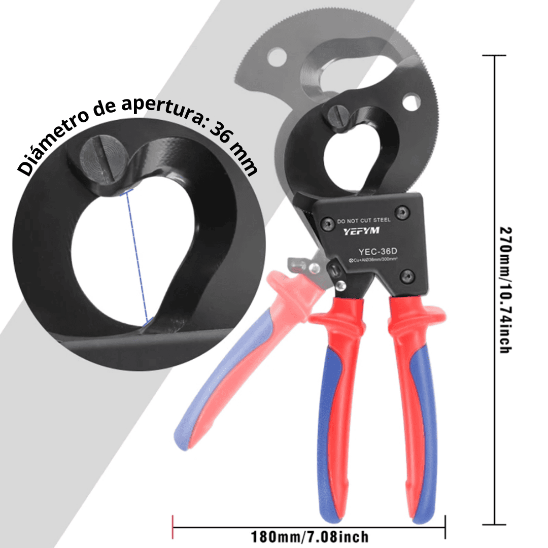 CORTADOR DE CABLE DE TRINQUETE Modelo – YEG-36D - COD:100153
