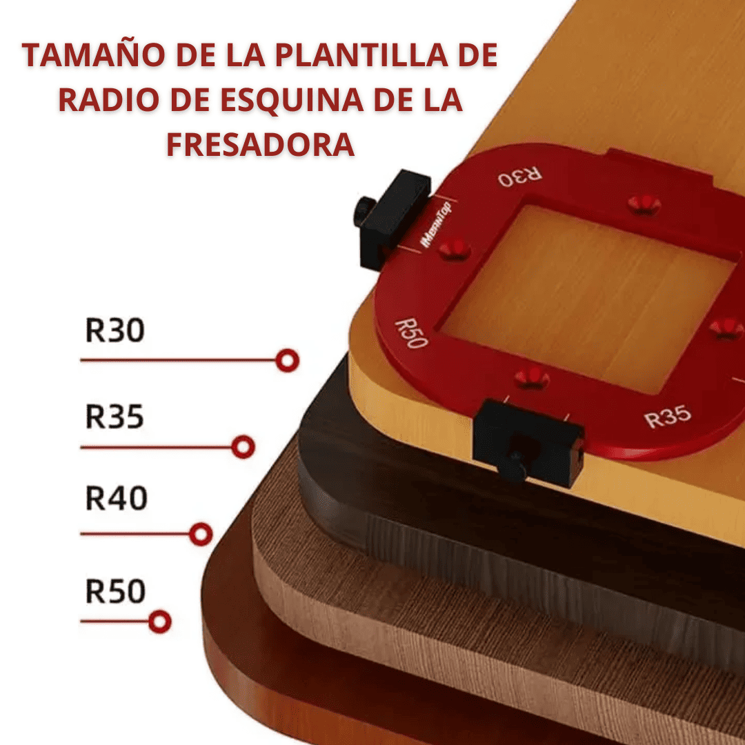 PLANTILLA PARA BORDES DE ESQUINAS - ALUMINIO - COD:100611