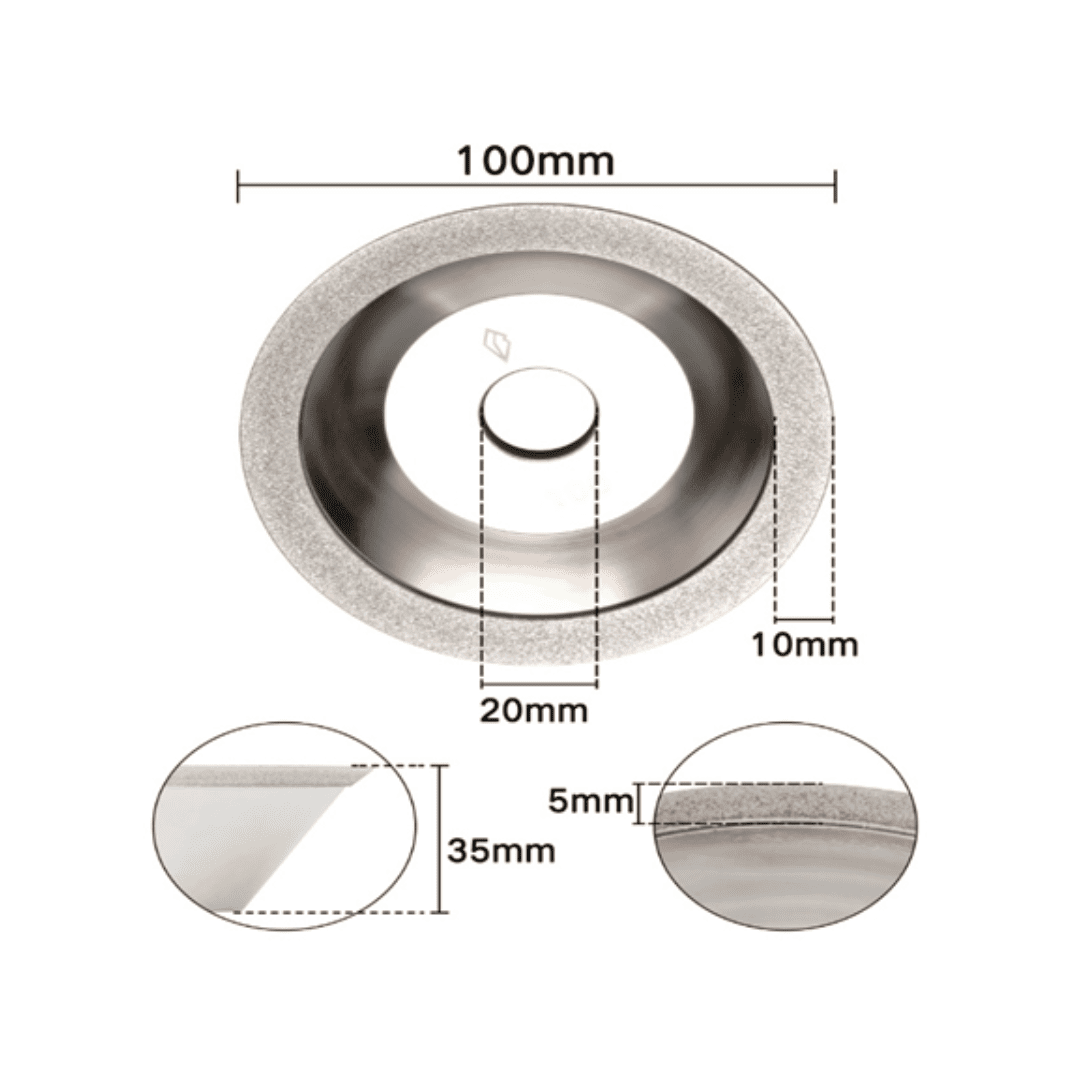 MUELA DE DIAMANTE DE GRAMO 200 - COD:100356