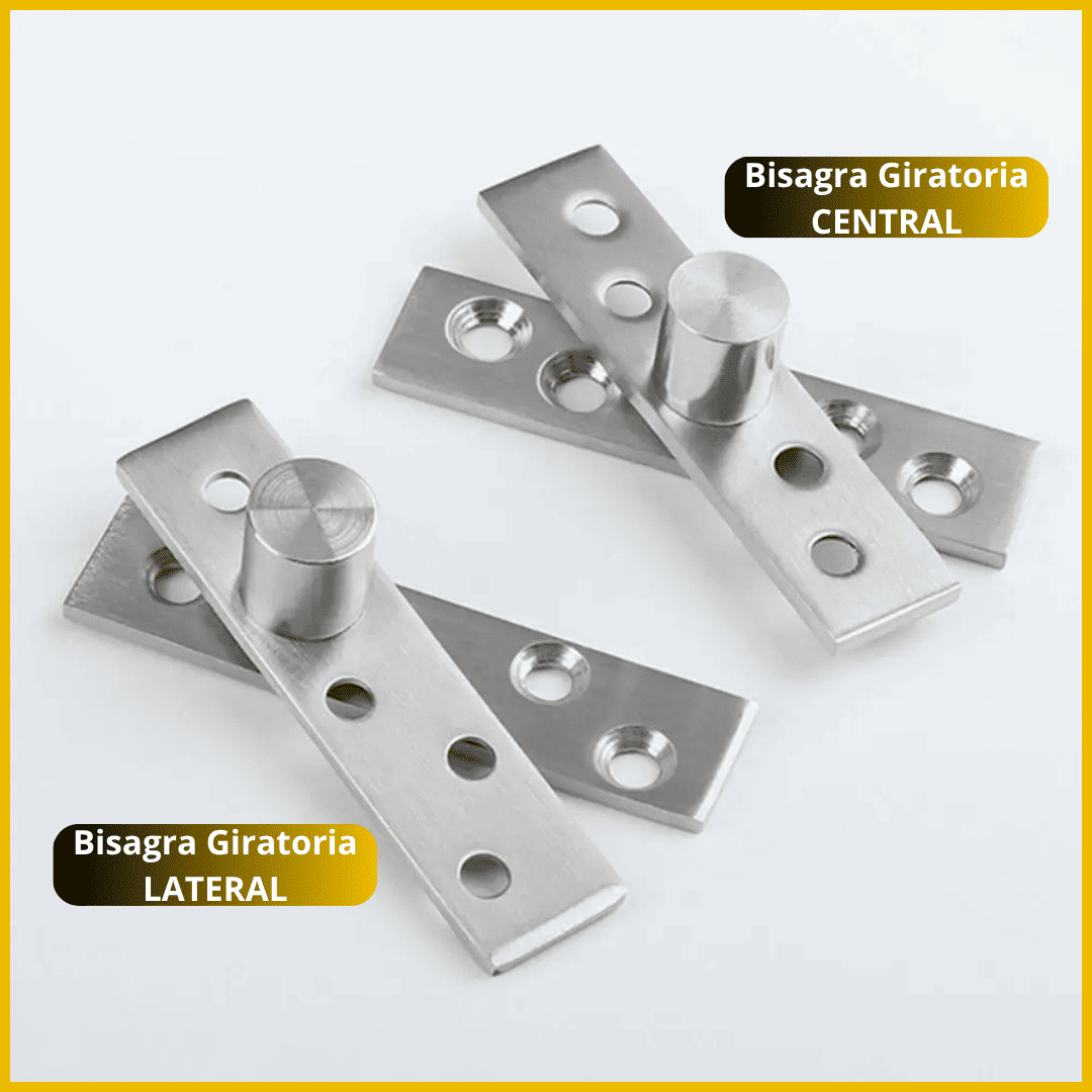 BISAGRA ACERO GIRATORIA CENTRAL & LATERAL DE 360° – COD:100068 - 100069