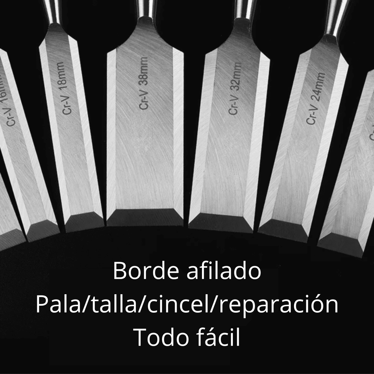 Cincel de Tallado para Madera Set 12Pcs -COD:100125