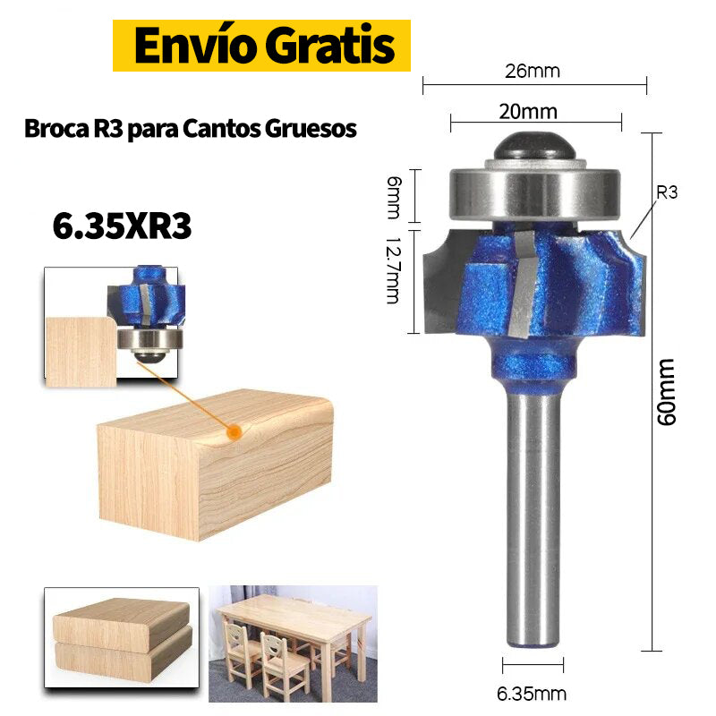 FRESA REFILADORA R3 De 4 Hojas para Cantos Gruesos - COD:100284