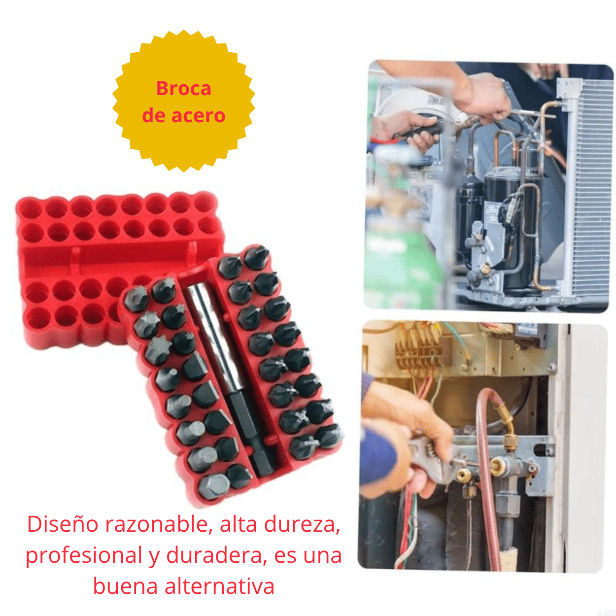 SET 33 PUNTAS DE IMPACTO HEXAGONAL - COD:100312