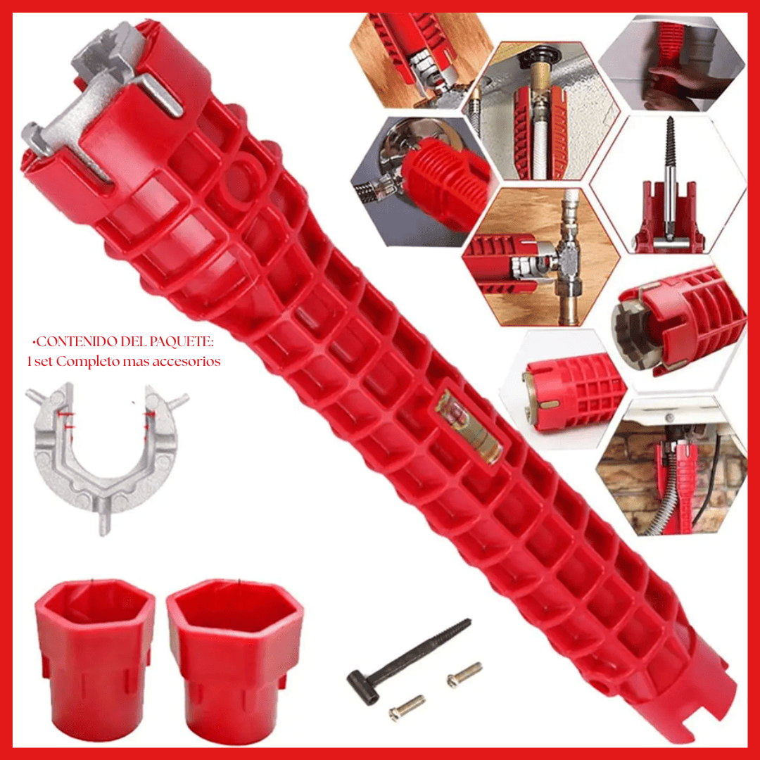 LLAVE PARA GASFITERIA 8 EN 1 - COD:100337