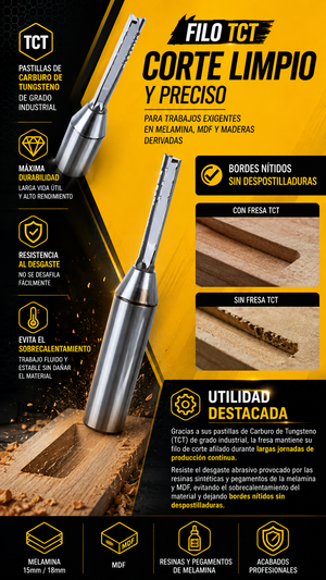 FRESA TRIPLE FILO TCT Vást ½ - COD:101030