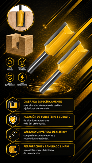 FRESA PARA PERFIL DE ALUMINIO 1/4X15MM - COD:101022