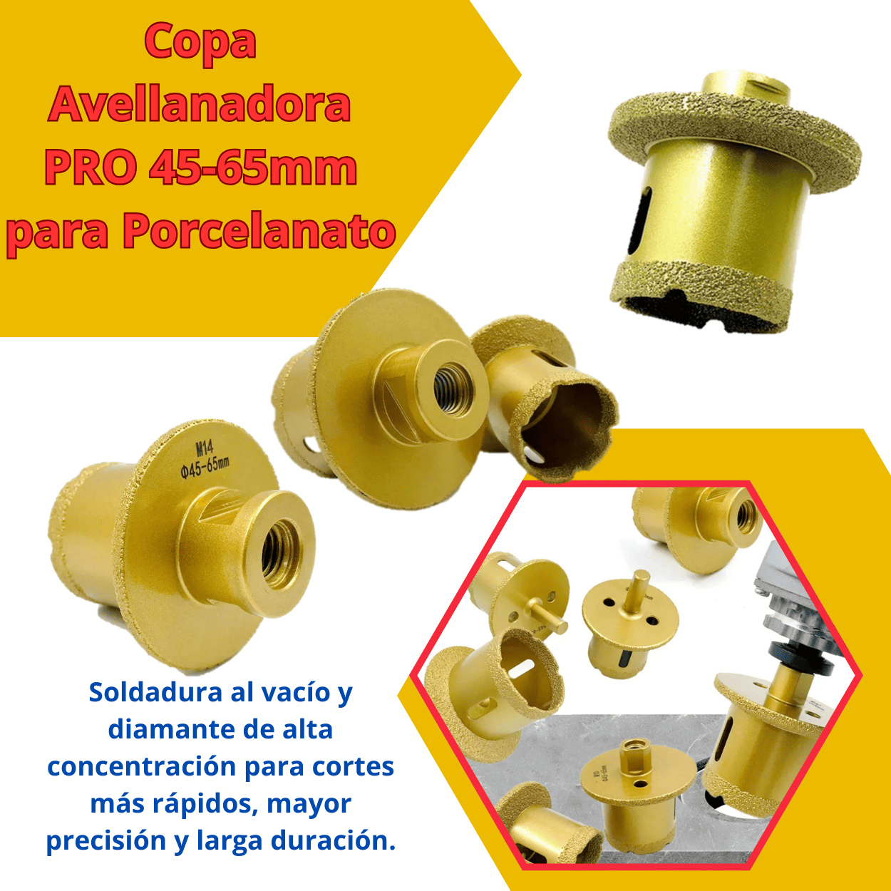 Copa Avellanadora PRO 45-65mm - COD:100151