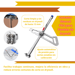 CORTADOR MANUAL PRO PARA PANELES DE DRYWALL - COD:100159