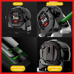 CINTA METRICA PUSH AUTOMATICO DE 5M - COD:100133