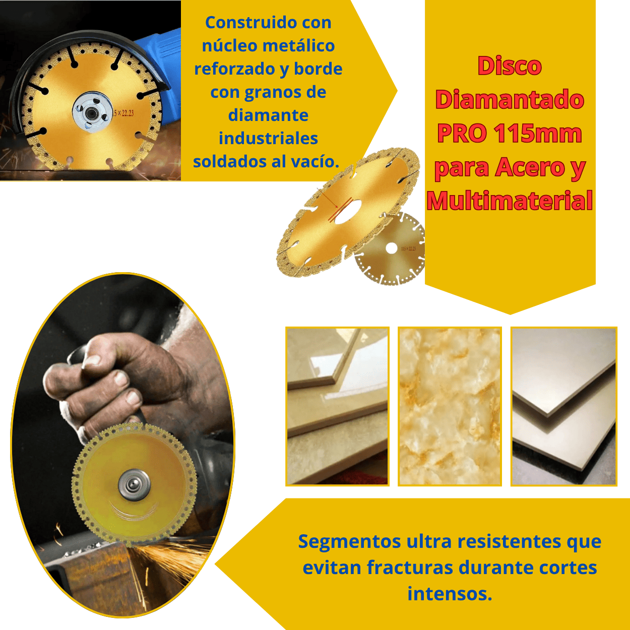 DISCO MULTIMATERIAL 115MM - COD:100183