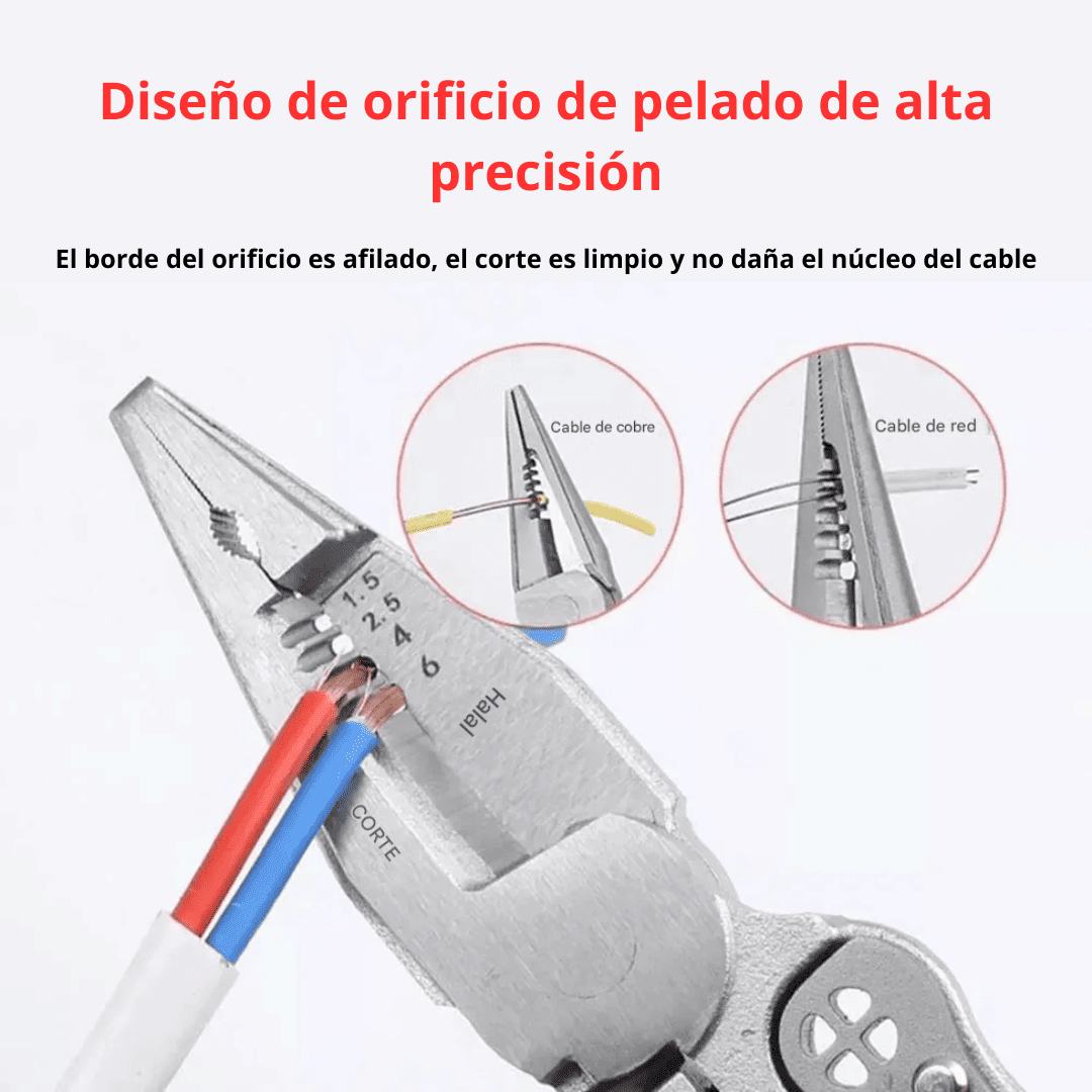 ALICATE DIELECTRICO 9 EN 1 MULTIFUNCIONAL - COD:100045