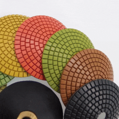 SET 8 DISCOS PULIDORES OVALADO DE 4" - COD:100499