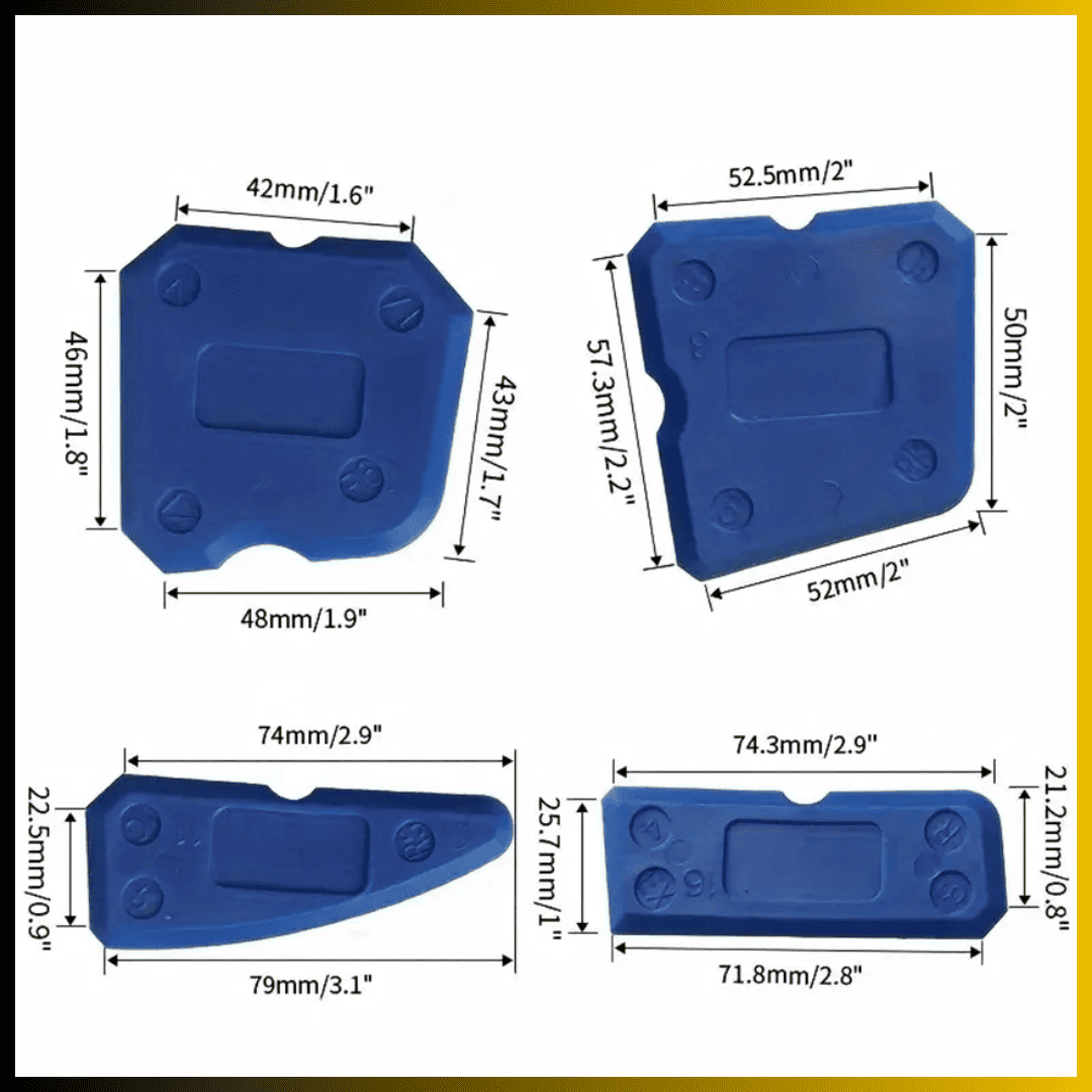 APLICADOR Y REMOVEDOR DE SILICONA 5 EN 1 & SET 4 PCS - COD:100465 - 100057