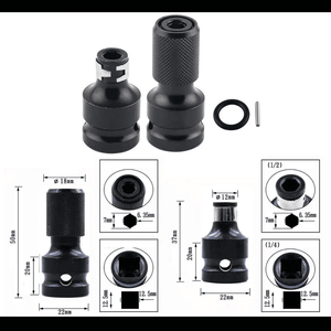 2 ADAPTADORES PARA IMPACTO DE ½ ″ A ¼ ″ - COD:100032