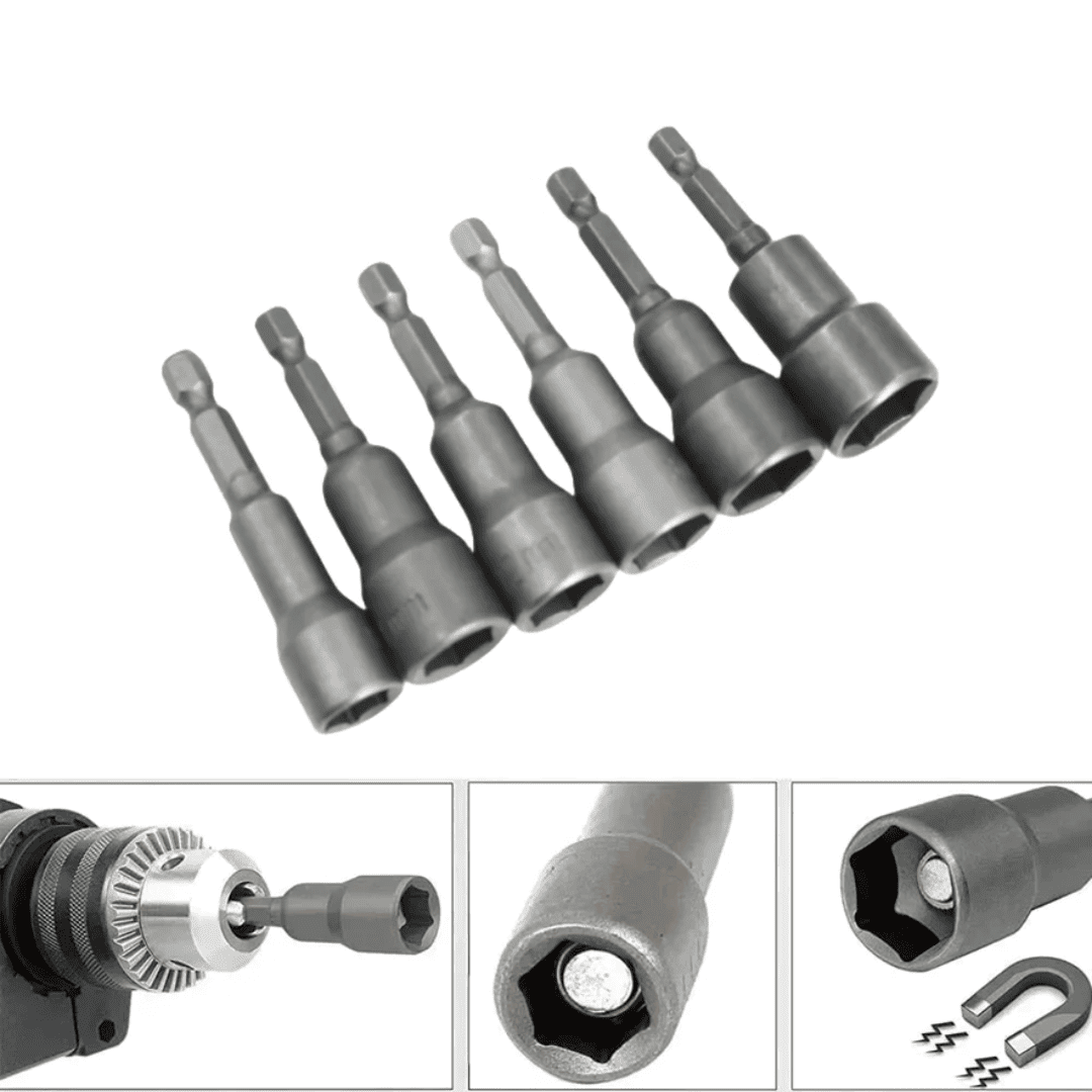 DADO MAGNETICO CON INGRESO ¼ “ - (COD:100174 - 100169 - 100170 - 100171 - 100172 - 100173)