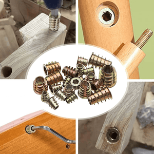 TUERCAS DE INSERCIÓN ROSCADAS 15MM – M6, M8 y M10 - (COD:100567 - 100569 - 100565)