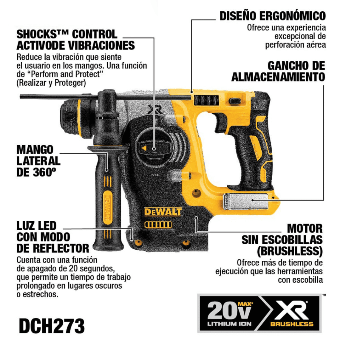 ROTOMARTILLO DEWALT DCH273 - COD:100641