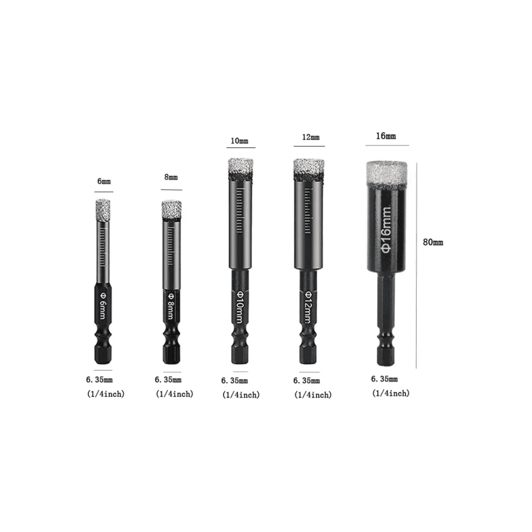 BROCAS DIAMANTADAS PRO DE 6MM A 16MM - (COD:100590 - 100591 - 100592 - 100593 - 100594)