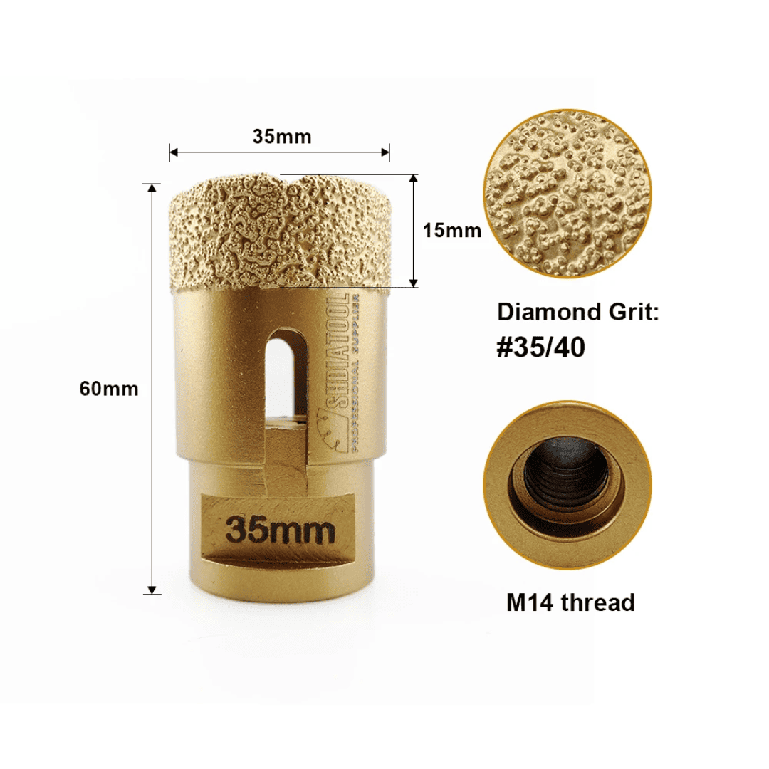 COPA DIAMANTADA ORO 35MM, 55MM & 110MM - (COD:100595 - 100596 - 100597)