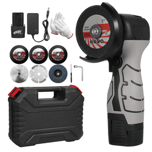 MINI Amoladora 16.8v – kit Completo Con 2 Baterías y Maleta para transporte - COD:100623