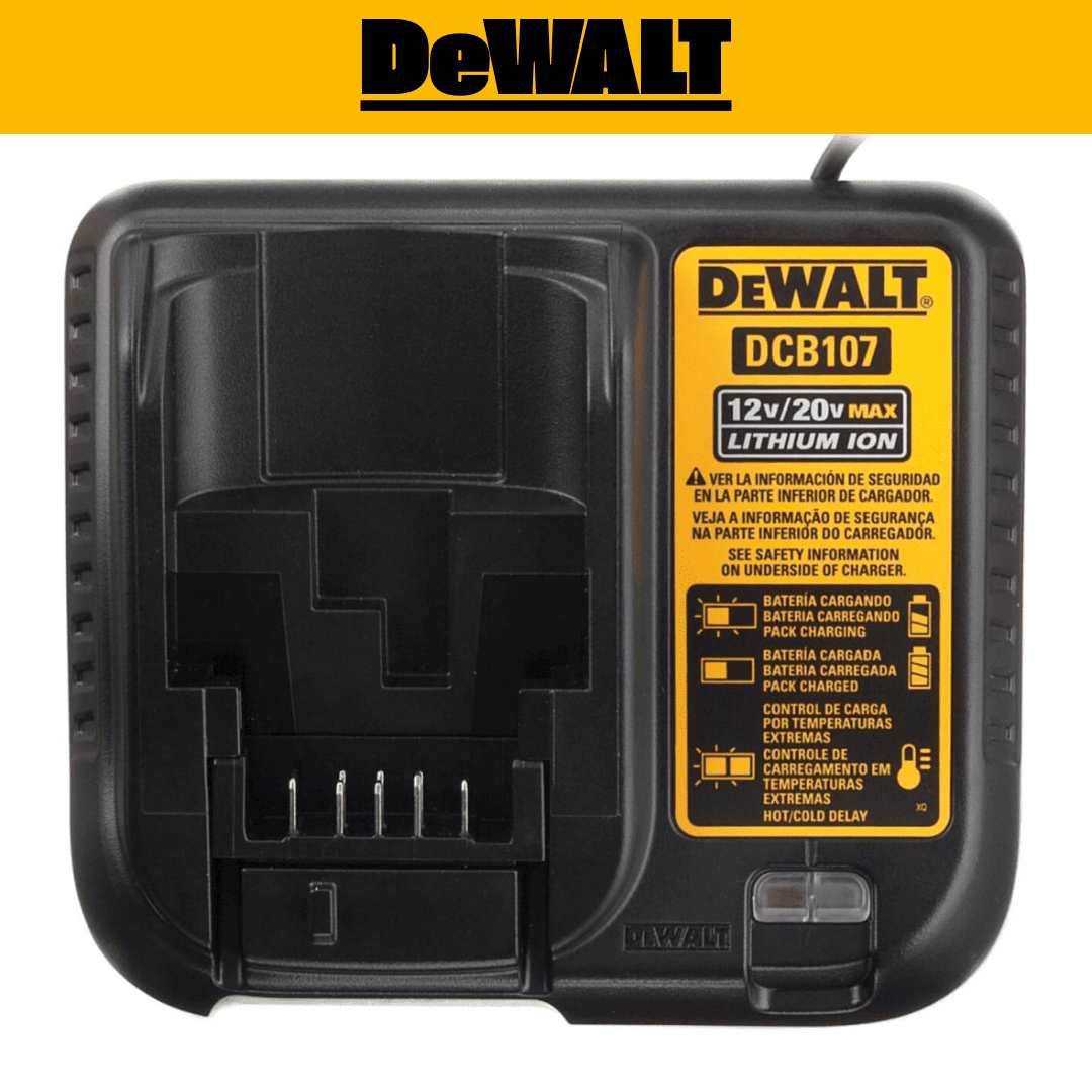 CARGADOR DE BATERÍA 12V/20V DEWALT DCB107 - COD:100742