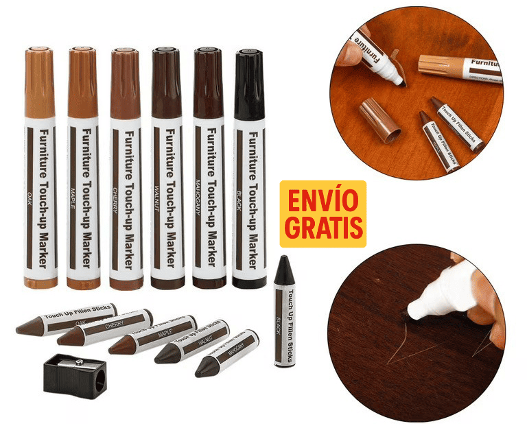 KIT 17 CERAS Y MARCADORES PARA REPARACION - COD:100313