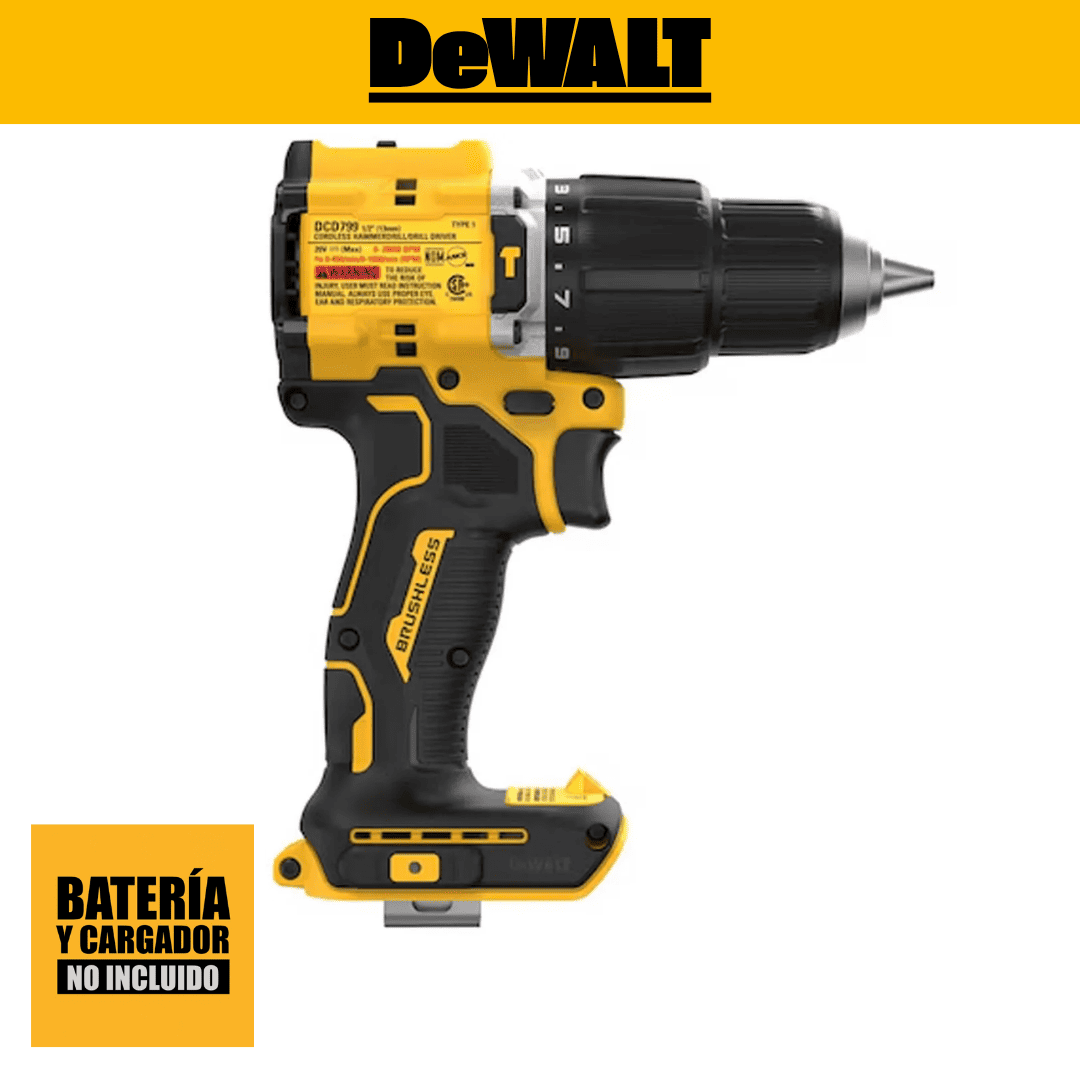 Taladro Percutor DeWALT DCD799B - COD:100634