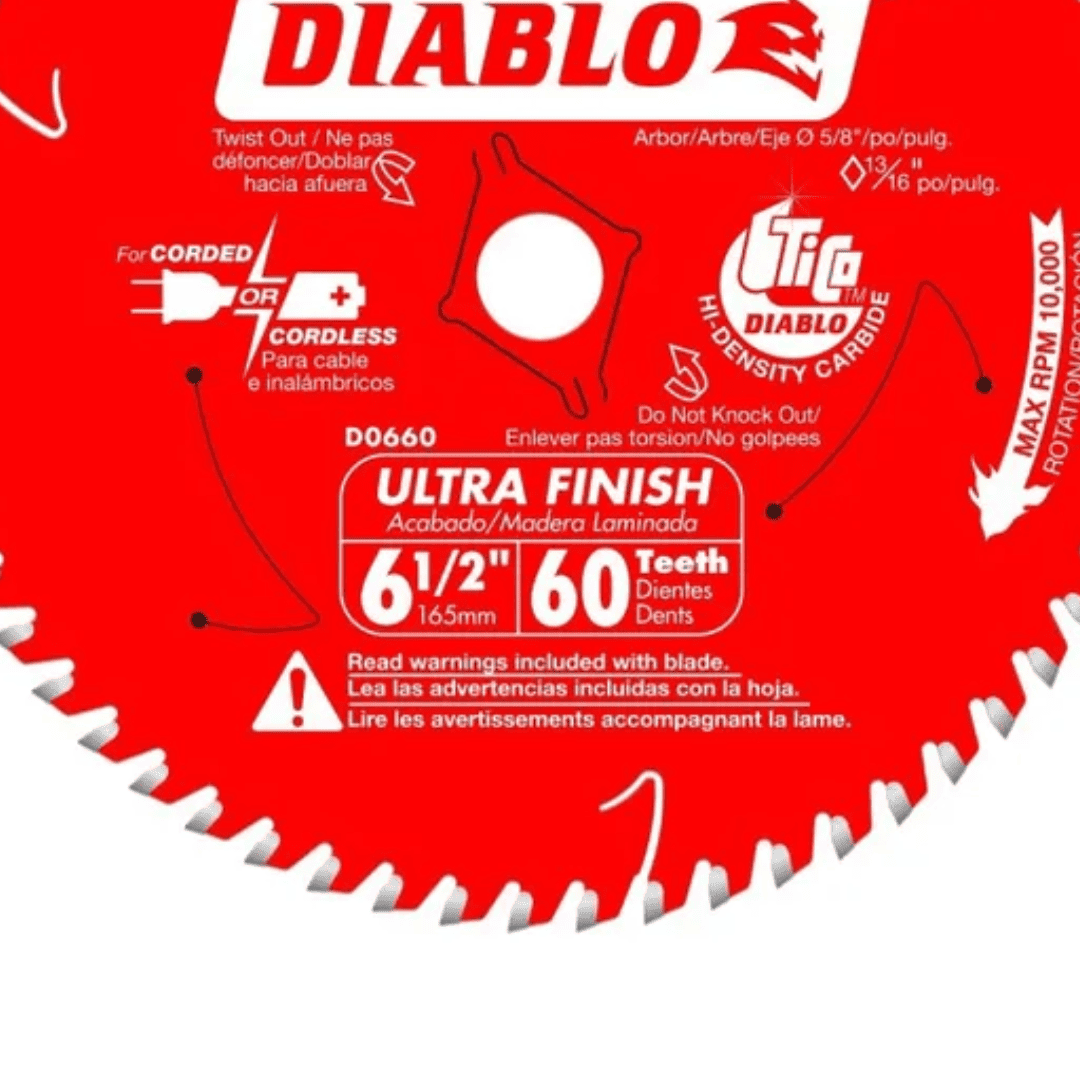 Discos de Sierra Diablo 6-1/2" a 10" - COD:100577-