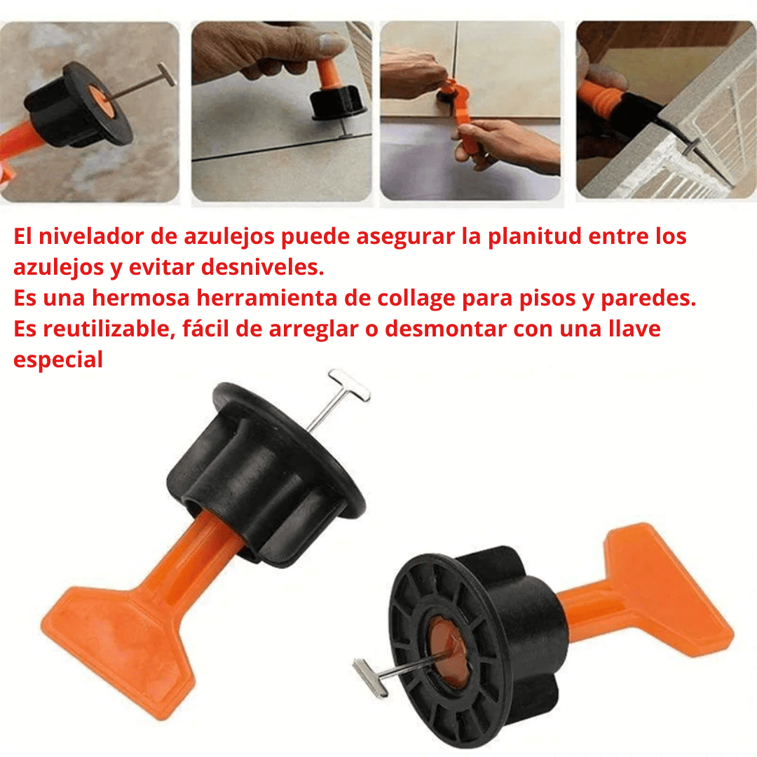 50 NIVELADORES REUTILIZABLES + 1 LLAVE - COD:100361
