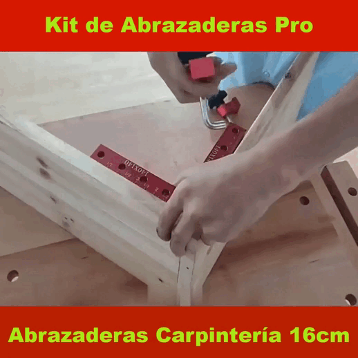 2 ABRAZADERAS ANGULO RECTO 6" ALUMINIO - COD:100004