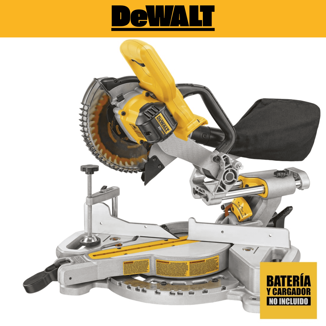 SIERRA INGLETEADORA TELESCOPICA 7 1/4 - 4100 RPM DEWALT DCS361B - COD:100720