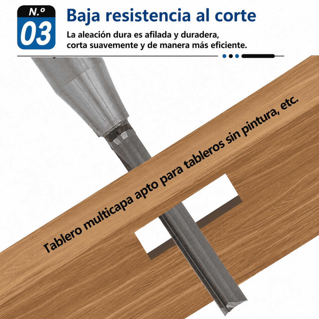 FRESA RECТА CON FILO TCT Vást 1/4 1/4x3x20 - COD:100367