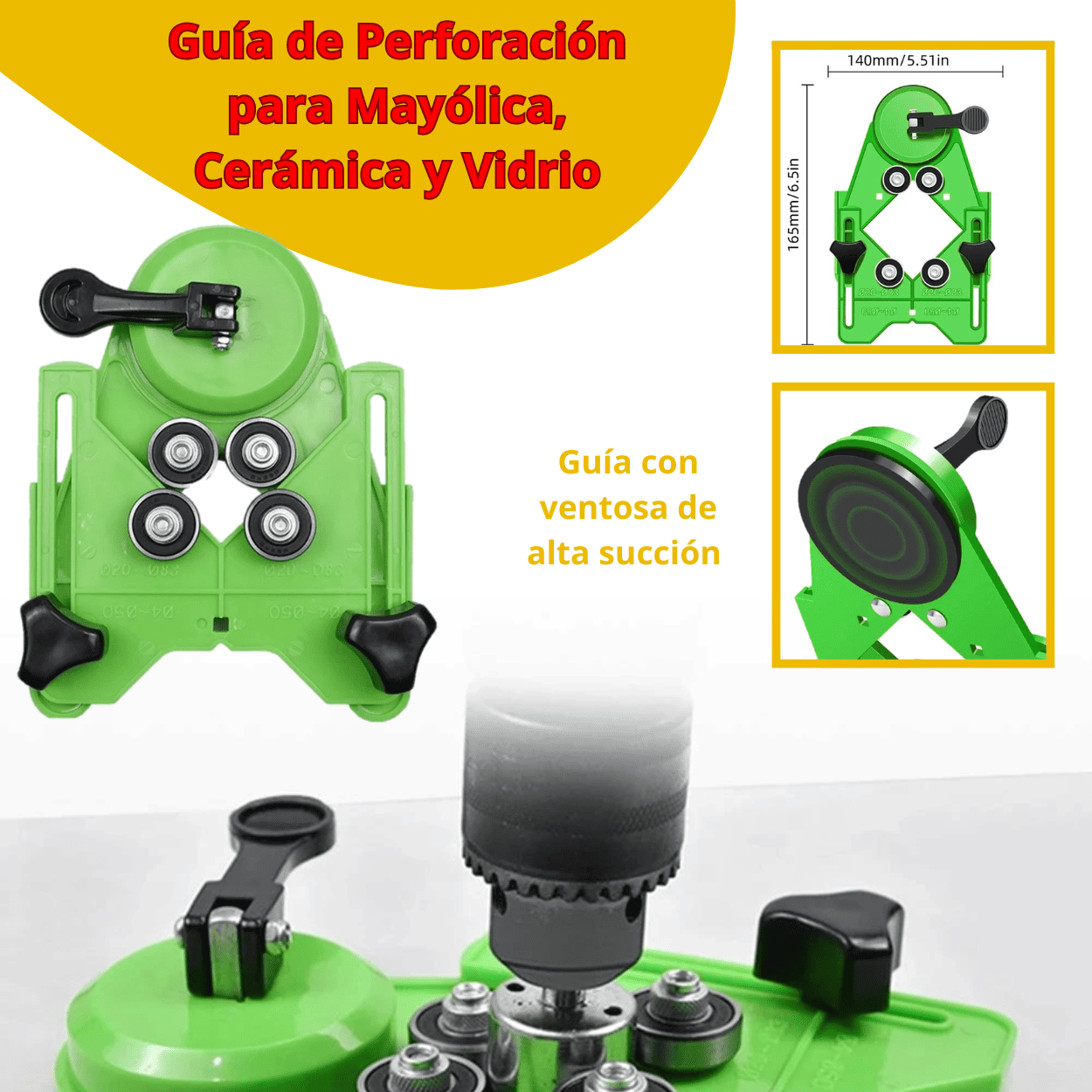 GUÍA DE PERFORACIÓN CON VENTOSA - COD:100298