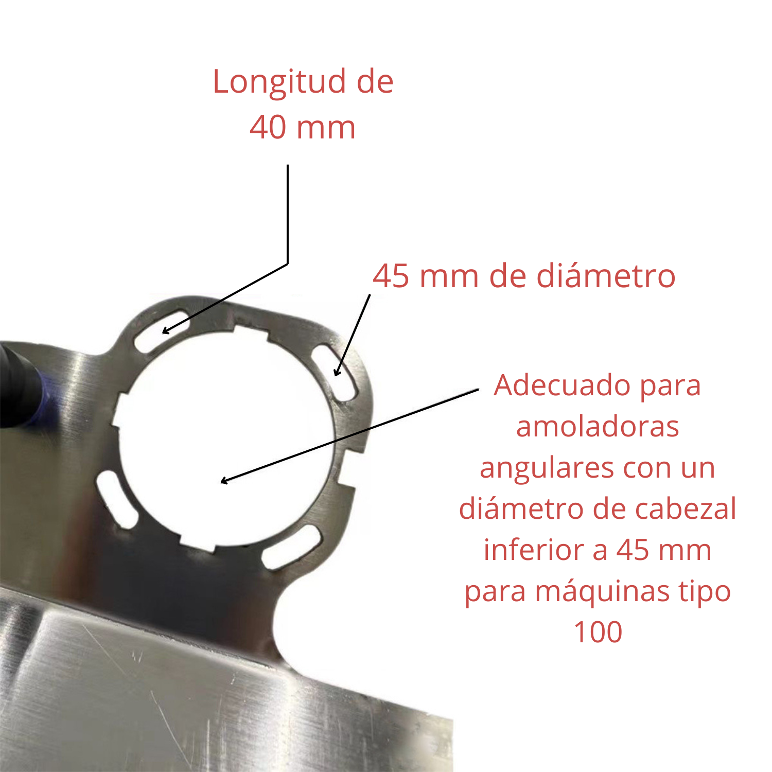 ADAPTADOR DE 45° PARA AMOLADORA MOD “S” - COD:100026