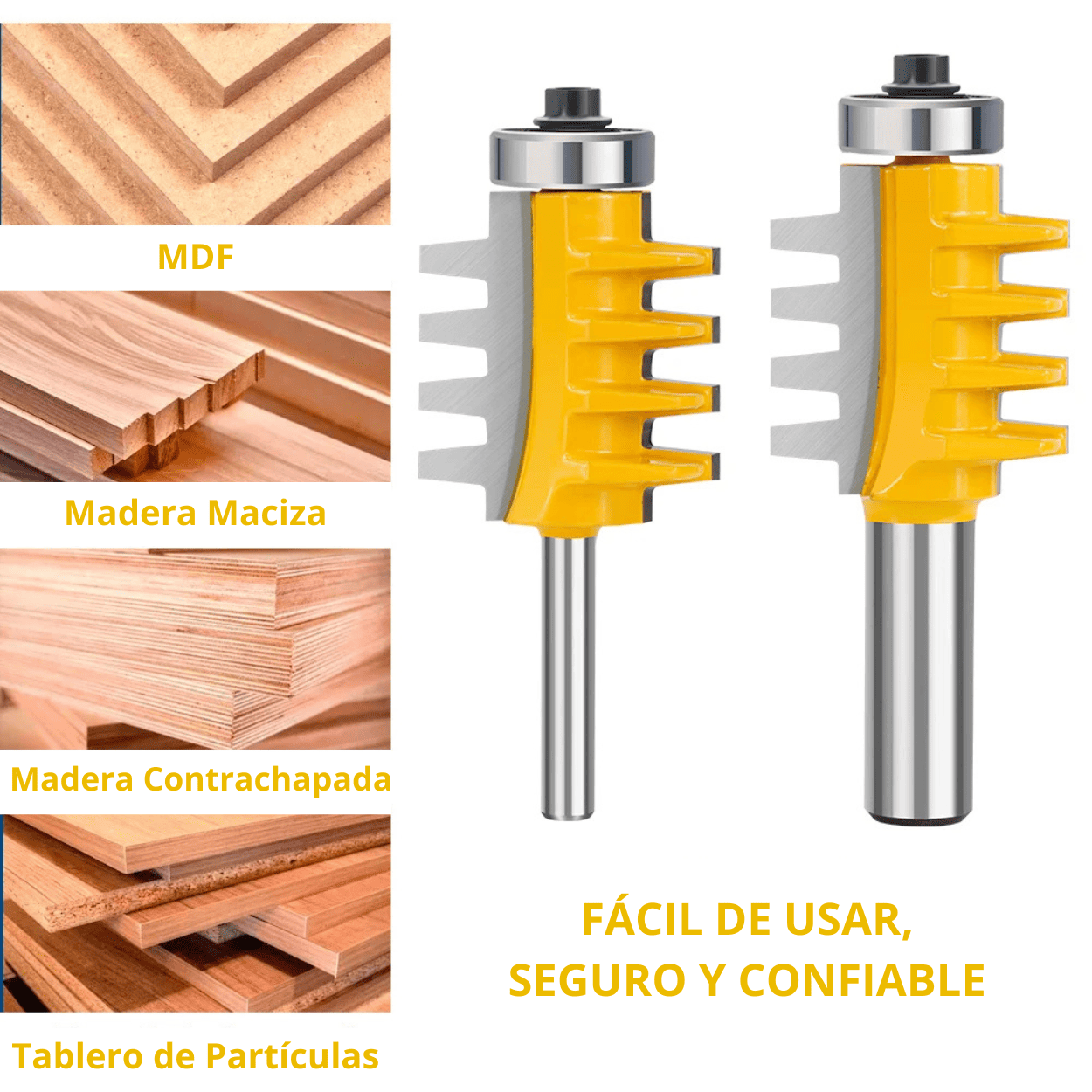 FRESA ENSAMBLE TIPO DEDOS Vástago 1/2 - COD:100281