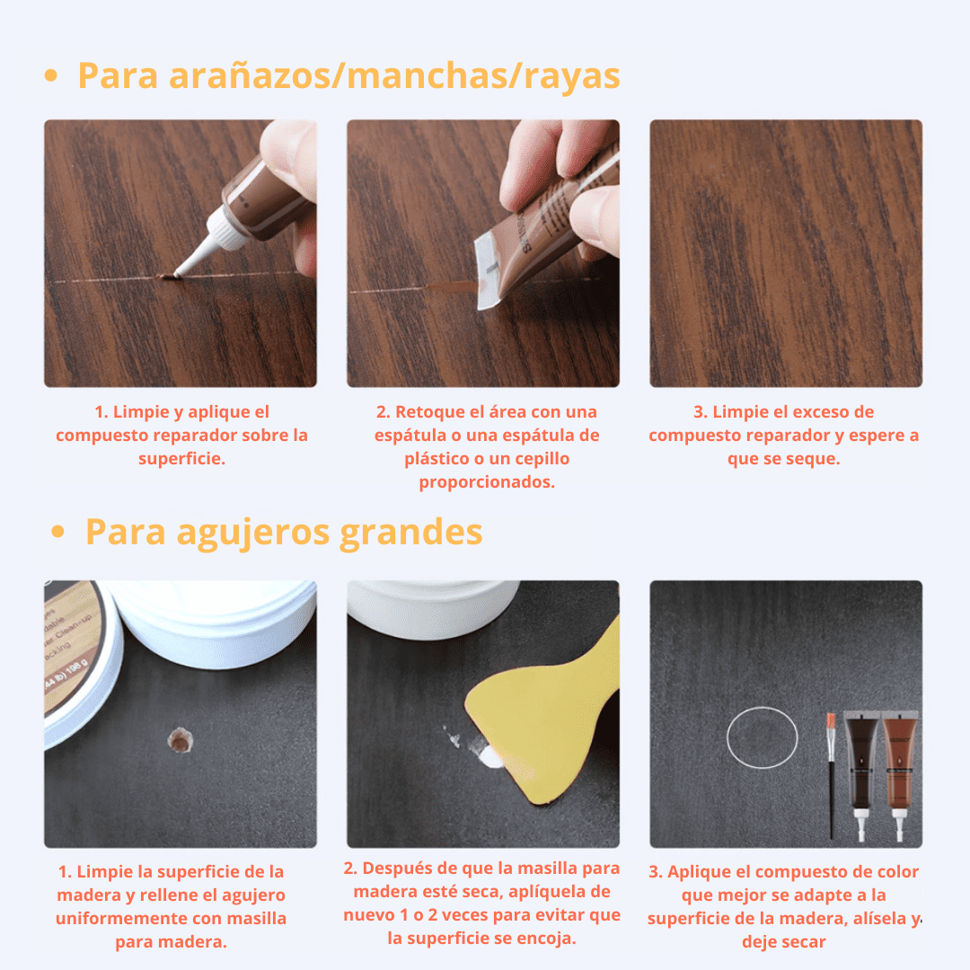 KIT 23 PCS PASTAS PARA REPARACION - COD:100315
