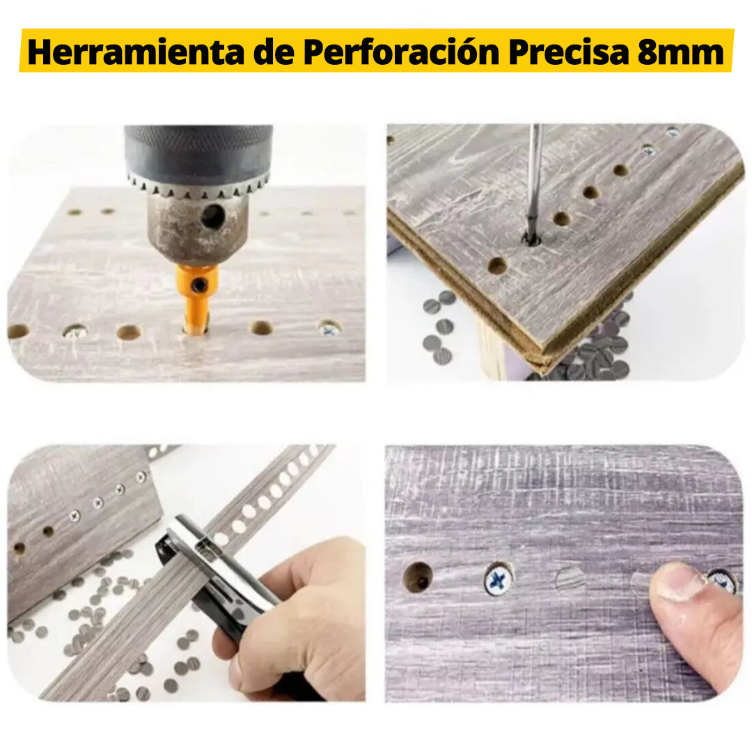 PERFORADORA DE CANTOS 8MM - NEGRO - COD:100369