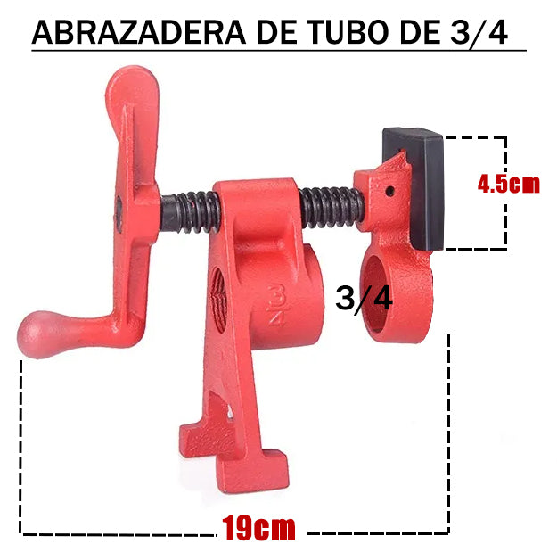 PRENSA ABRAZADERA PARA TUBO DE ¾’’ De Hierro - COD:100407