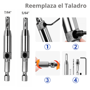 SET 2 & SET 4 BROCAS AUTO-CENTRADORA PARA BISAGRAS - COD:100478 - 100483