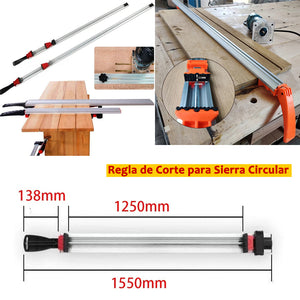 REGLA GUIA PARA CORTE O FRESADO 1.5M - COD:100446