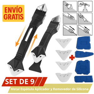 APLICADOR Y REMOVEDOR DE SILICONA 5 EN 1 & SET 4 PCS - COD:100465 - 100057