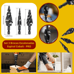 SET 3 BROCAS ESCALONADAS COBALT PRO - COD:100480